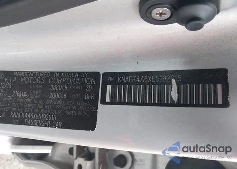 2014 Kia Forte Lx from USA, damaged, VIN KNAFK4A6XE5192615